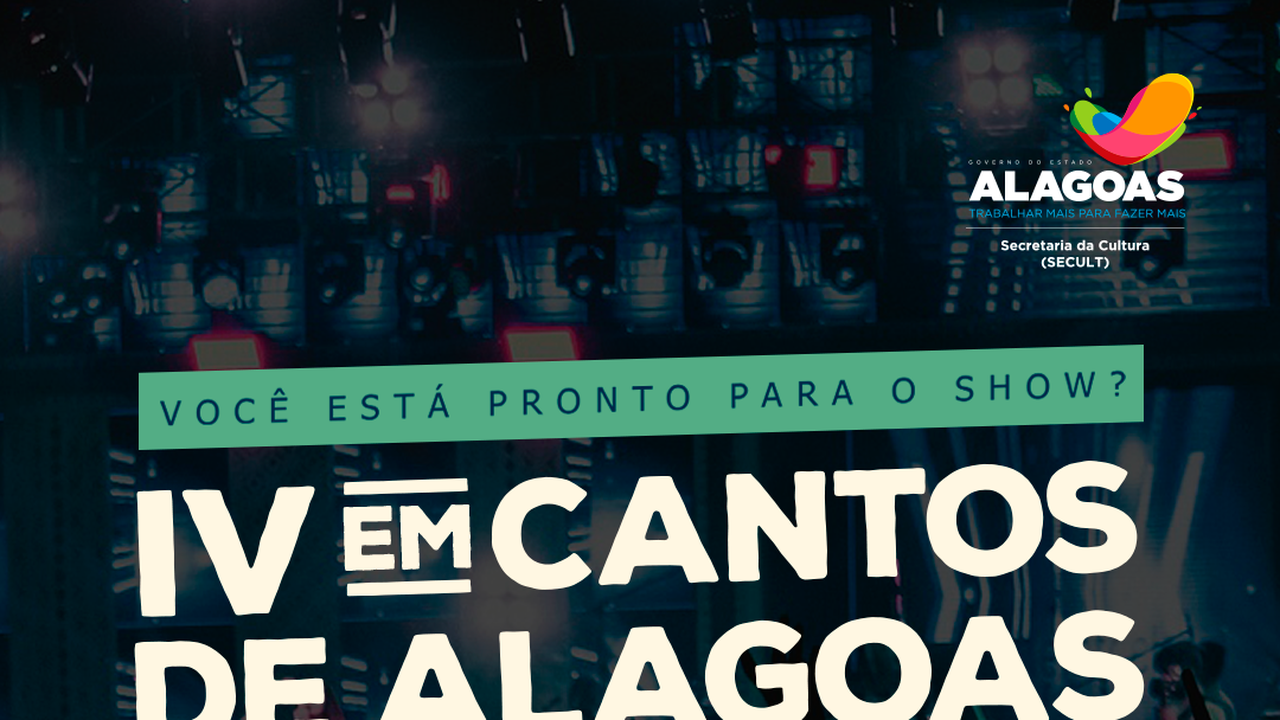 Secult divulga programação do IV Festival de Música Em Cantos de Alagoas