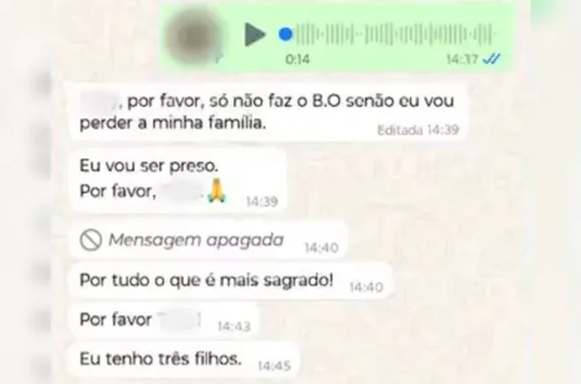 Diretor que enviou foto íntima pediu para que aluna não denunciasse caso: “Vou perder minha família”