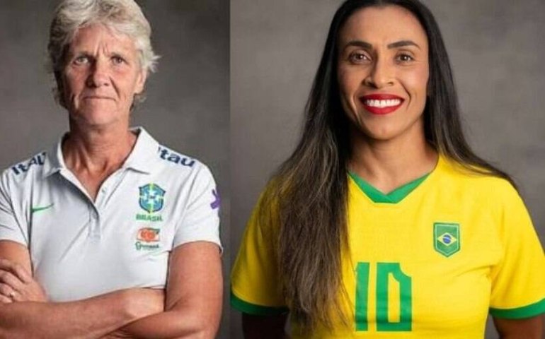 Pia garante 'Marta 100%' e Tamires revela que treinadora prometeu aprender português