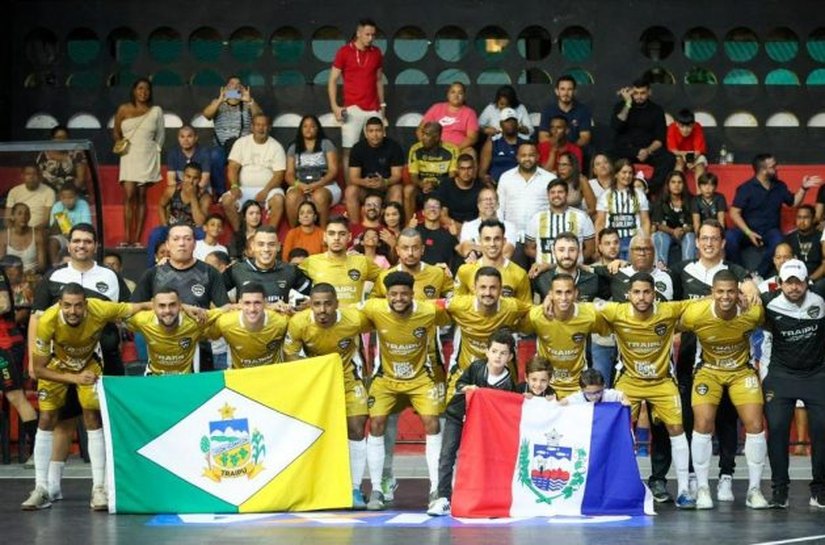 Ginásio João Paulo II será palco das quartas de final do Campeonato Brasileiro de Futsal entre Traipu e Ceará