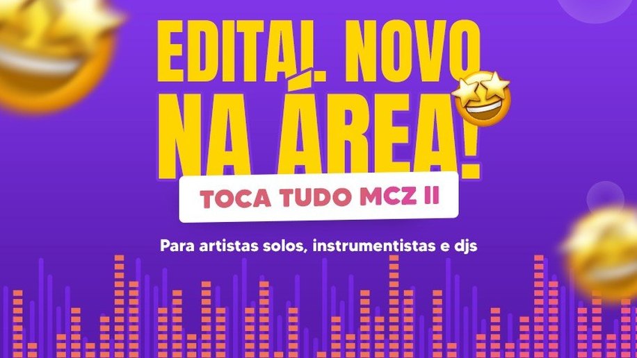 Cultura lança edital “Toca Tudo MCZ II" para credenciar artistas solos, instrumentistas e djs
