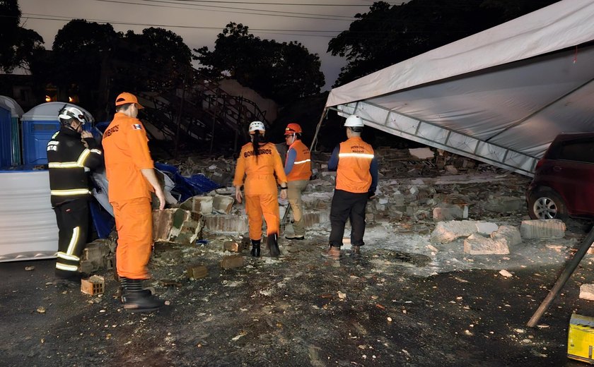 Corpo de Bombeiros resgata sete vítimas em fim de semana marcado por desabamentos em Maceió