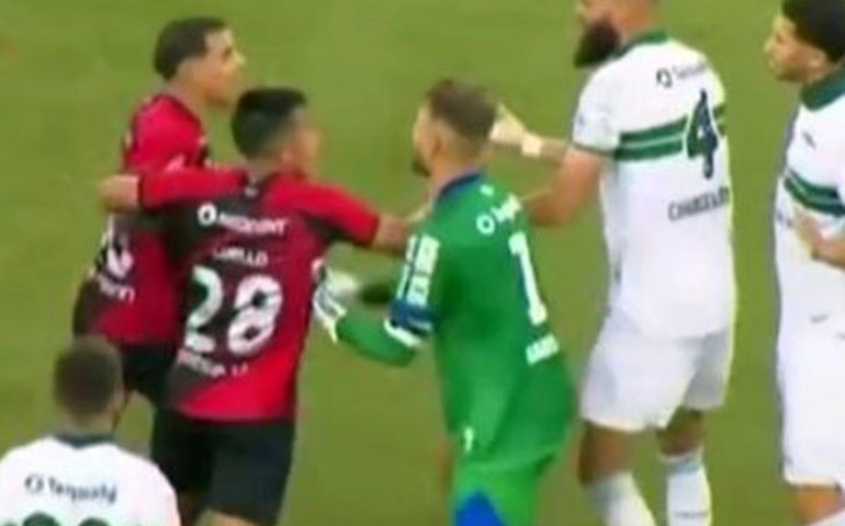 Clássico Athletico-PR x Coritiba termina após briga generalizada entre jogadores