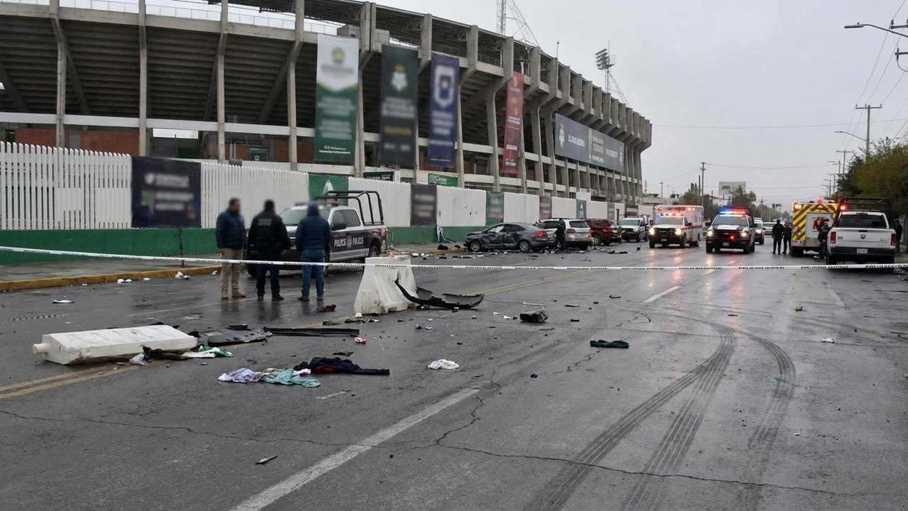 Surge vídeo de atropelamento múltiplo dos torcedores de futebol no México