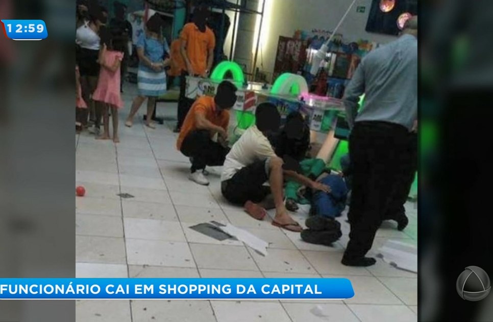 Queda no shopping