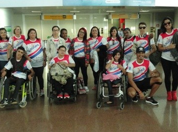 Delegação alagoana embarca para disputa das Paralimpíadas Escolares Nacionais
