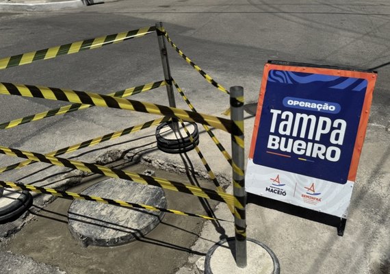 Operação Tampa Bueiro chega às ruas Jangadeiros Alagoanos e Mário de Gusmão