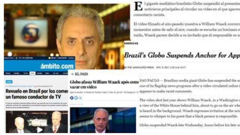 Caso de William Waack ganha repercussão internacional