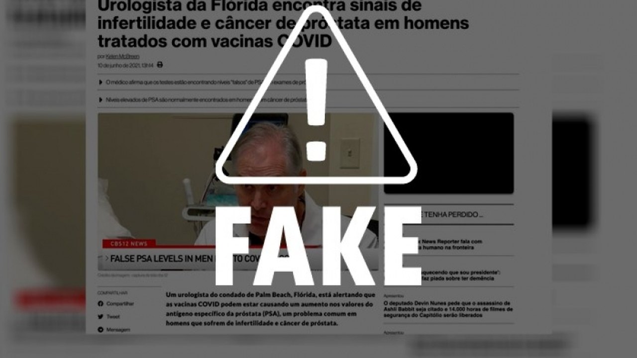 É falso que vacinas contra Covid-19 causem infertilidade ou câncer de próstata