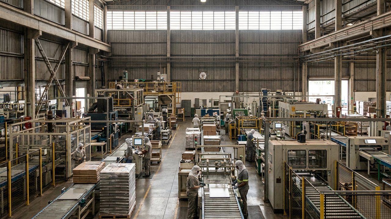 IBGE: indústria reuniu 358,4 mil empresas e gerou R$ 6,8 tri de receita líquida em 2024