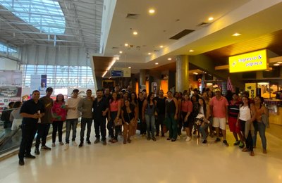 São José da Laje: Estudantes da Educação de Jovens e Adultos visitaram o Centerplex Cinemas