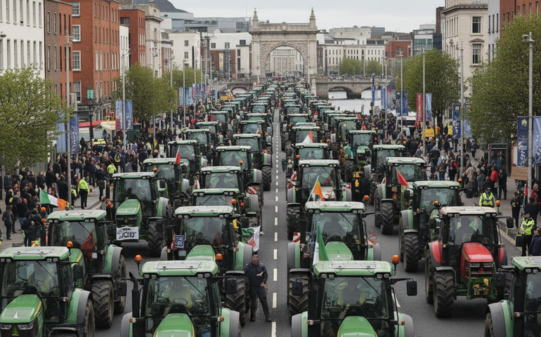 Protestos tomam a Irlanda contra acordo UE-Mercosul