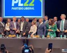 Flávio Bolsonaro oficializou Alfredo Gaspar como candidato a vice-presidente na chapa do PL. - Foto: Reprodução