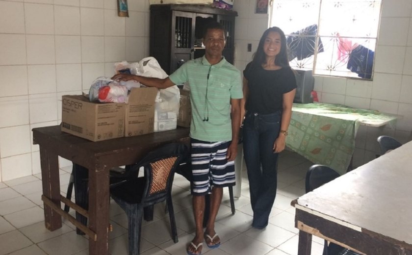 Abrigo recebe doações de campanha feita na Alagoas Previdência
