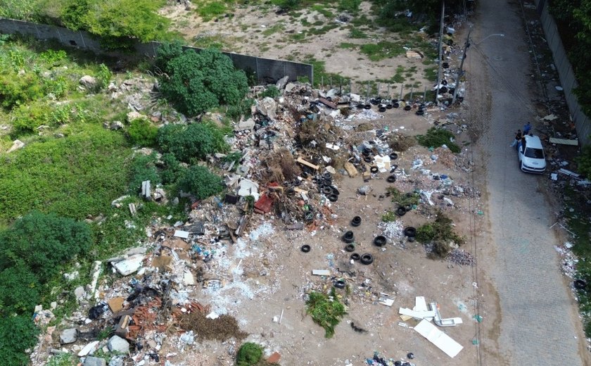 Terrenos abandonados representam quase metade das denúncias feitas em Maceió