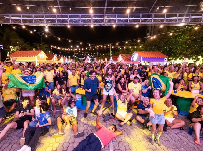 Vila Junina recebe transmissão de Brasil x Japão e programação musical nesta segunda (29)