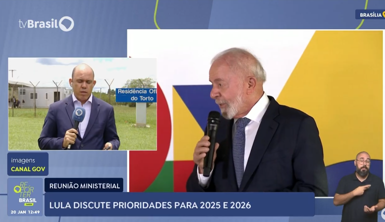 Lula comanda primeira reunião ministerial de 2025