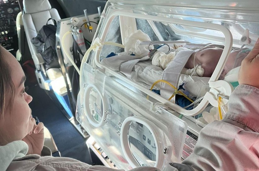 Sesau e DEA transferem mais 2 bebês cardiopatas para realizar cirurgias em SP