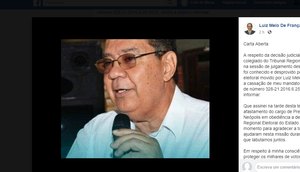 Redes sociais Dr. Luizinho / Foto: Print das redes sociais