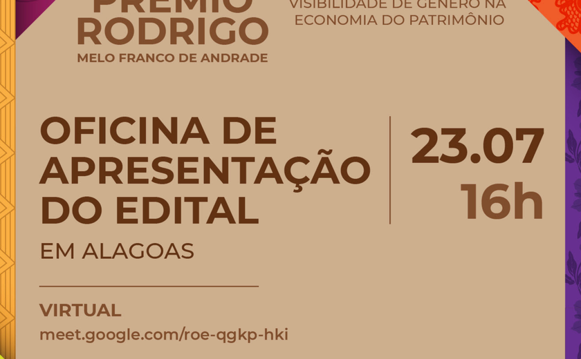 Iphan realiza oficina de divulgação do Prêmio Rodrigo em Alagoas