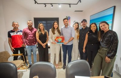 Prefeito Dalminho apresenta projeto do 2º AgroLeite Festival de Belo Monte na Secretaria Estadual de Turismo