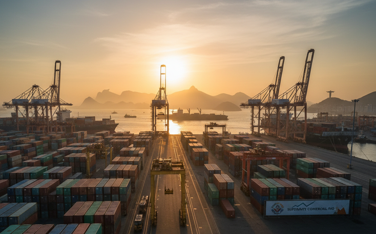 Firjan aponta superávit comercial recorde de US$ 15,9 bilhões no Rio em 2025