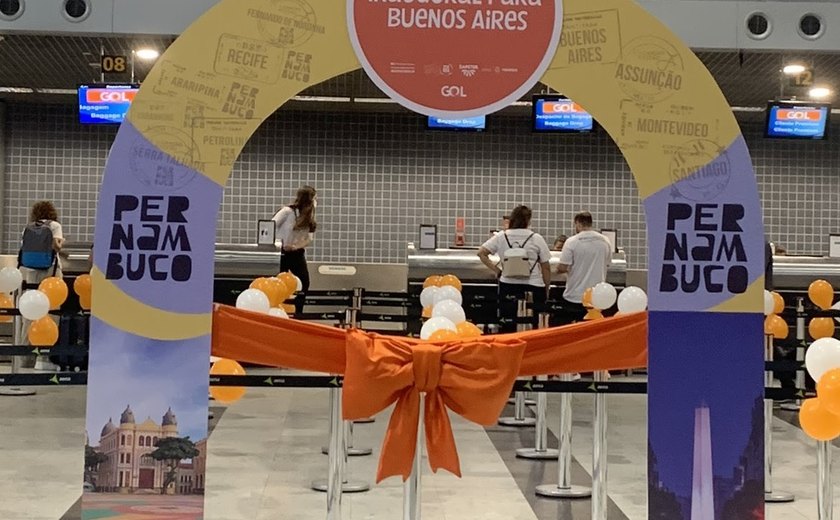 GOL retoma voos diretos saindo de ﻿cinco capitais do NE ﻿para Buenos Aires