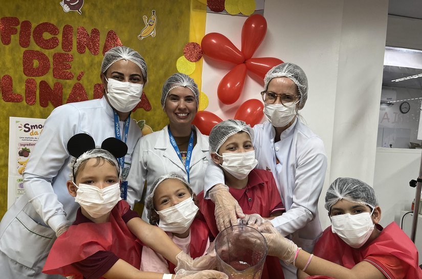Oficina de Culinária leva cor, sabor e acolhimento à Pediatria do HGE