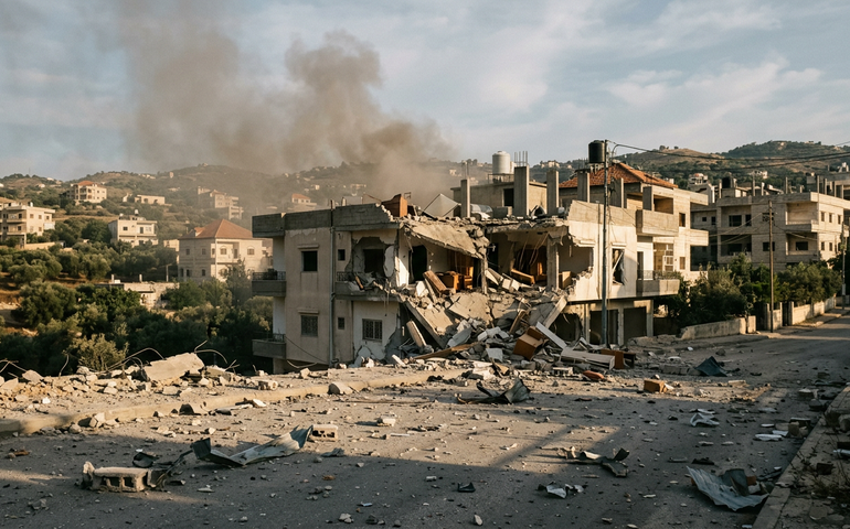 Aviação israelense realiza novos ataques contra Nabatieh, no sul do Líbano