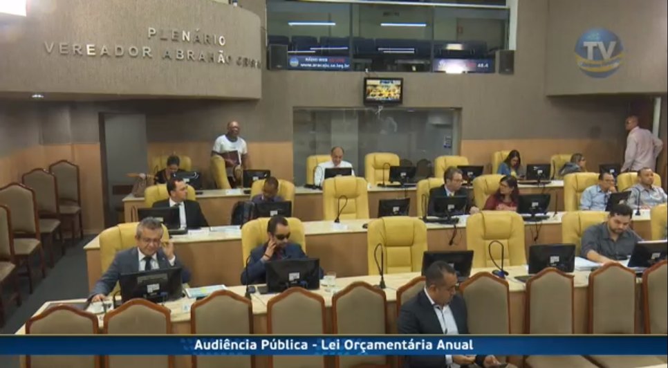 Audiência pública da LOA / Foto: Câmara Municipal de Aracaju