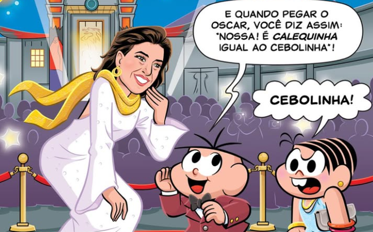 Turma da Mônica presta homenagem a Fernanda Torres por indicação ao Oscar