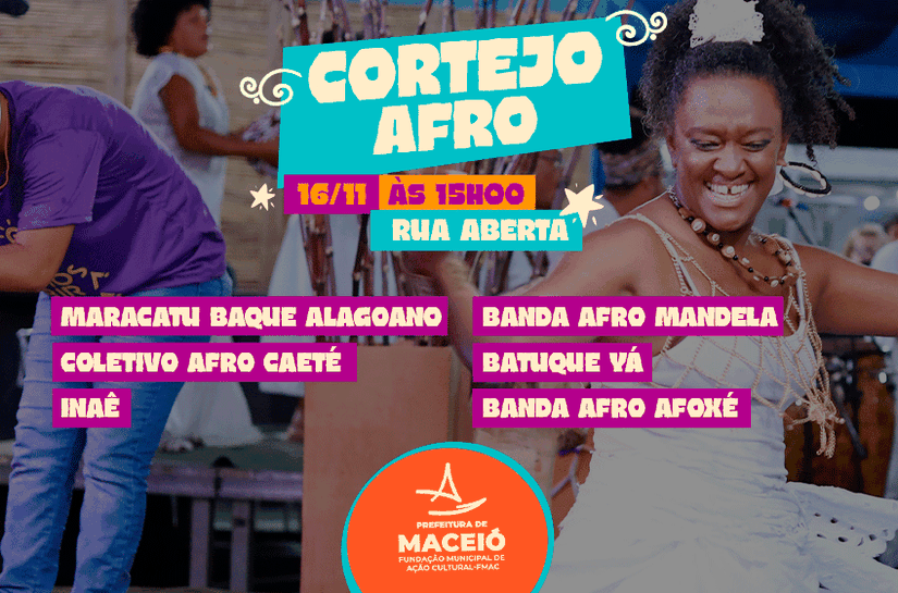 Cortejo Afro movimenta Rua Aberta e celebra força das tradições culturais neste domingo (16)