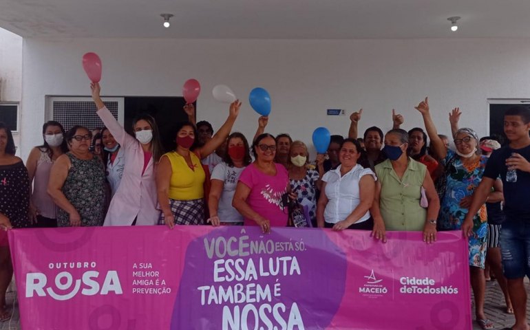 Ações em unidades de saúde finalizam campanha do Outubro Rosa em Maceió