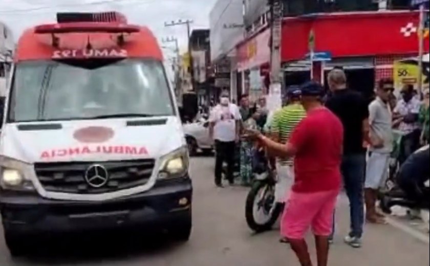 Ambulante de 70 anos morre no centro de Arapiraca