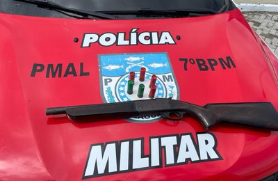 PM-AL apreende armas e drogas em ações no Sertão e Zona da Mata
