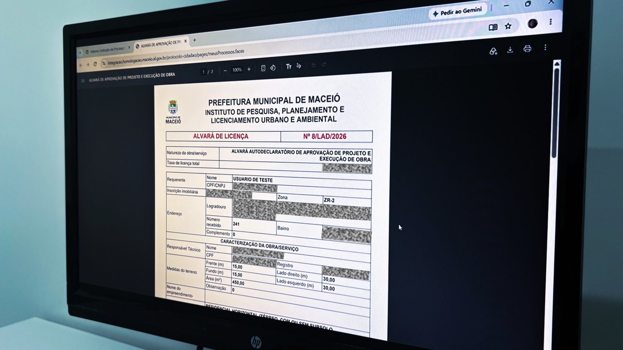 Alvarás de licenciamento autodeclaratório de obras podem ser emitidos em Maceió