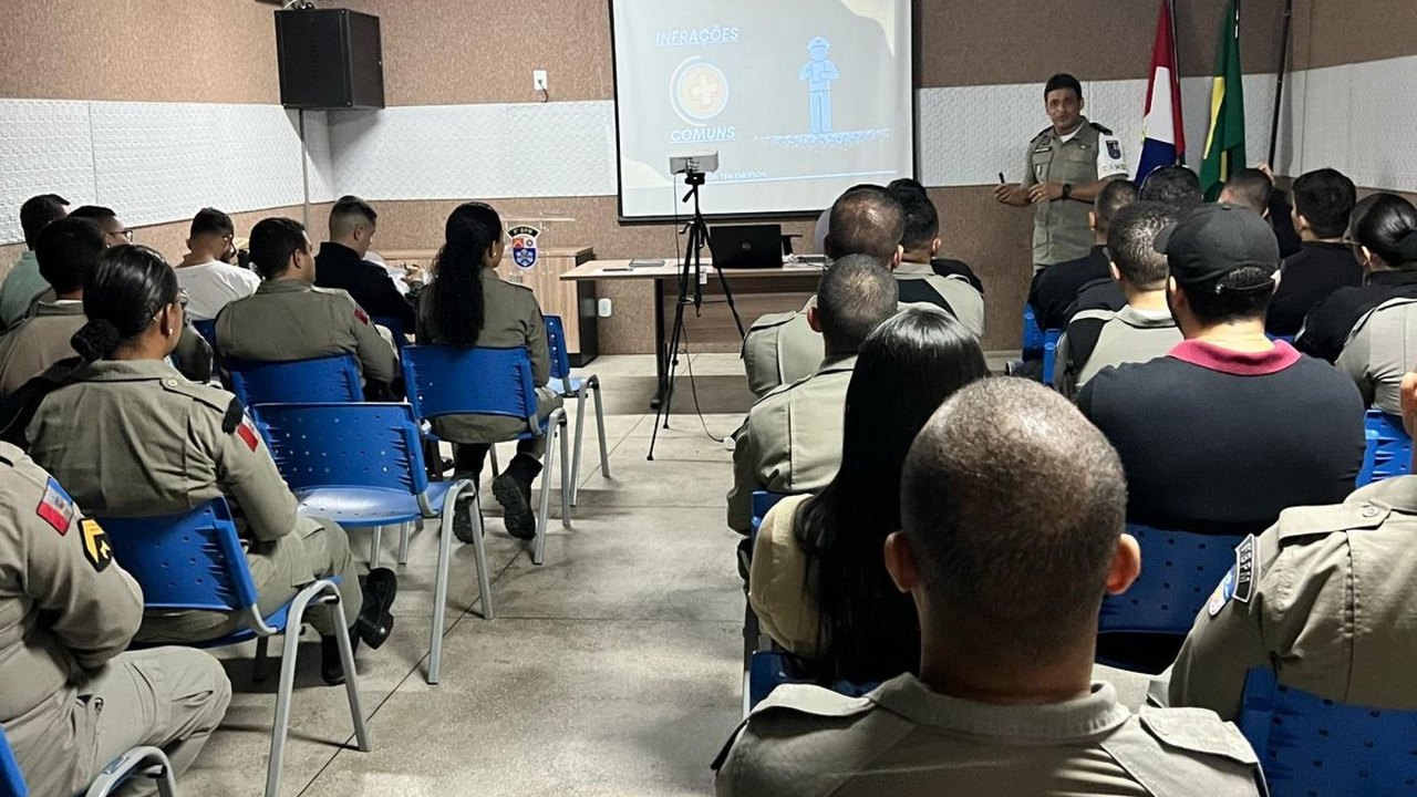 Tropa do 9º Batalhão da PM recebe capacitação em procedimentos de Trânsito