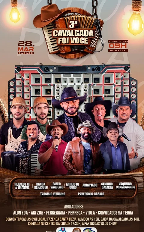 3ª Cavalgada Foi Você celebra tradição nordestina em Chã Preta