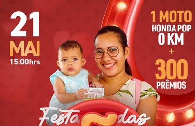 Santana do Ipanema realizará Festa das Mães neste domingo (21) com sorteio de moto e mais de 300 prêmios