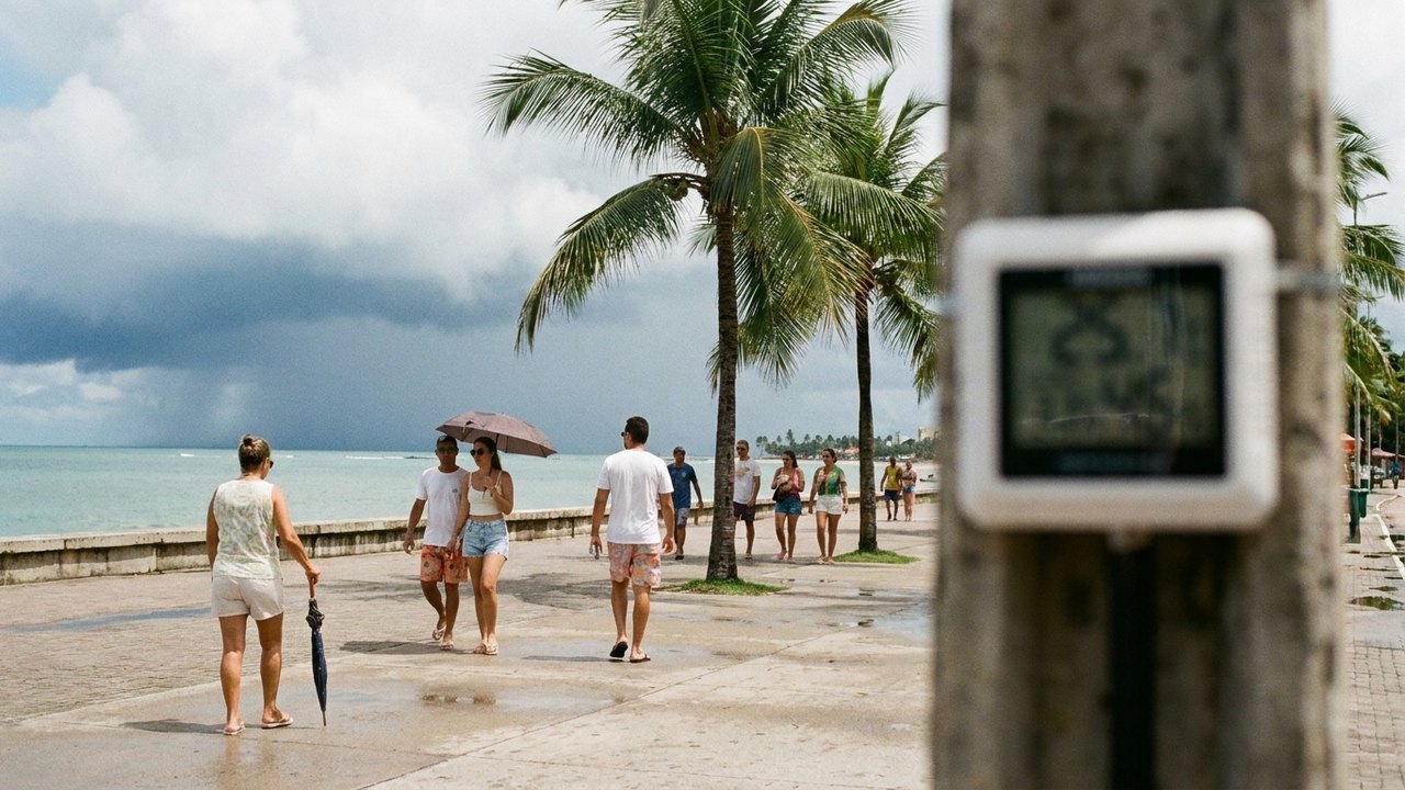 Maceió terá calor perto de 30°C e chance de chuva rápida nesta quinta-feira