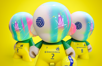 Artista alagoano cria toy art exclusivo para homenagem à ex-atletas olímpicas do vôlei brasileiro