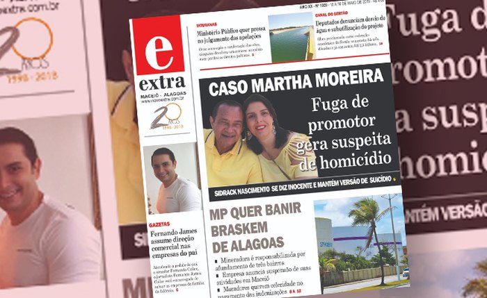 Confira os principais destaques do jornal Extra de Alagoas desta semana