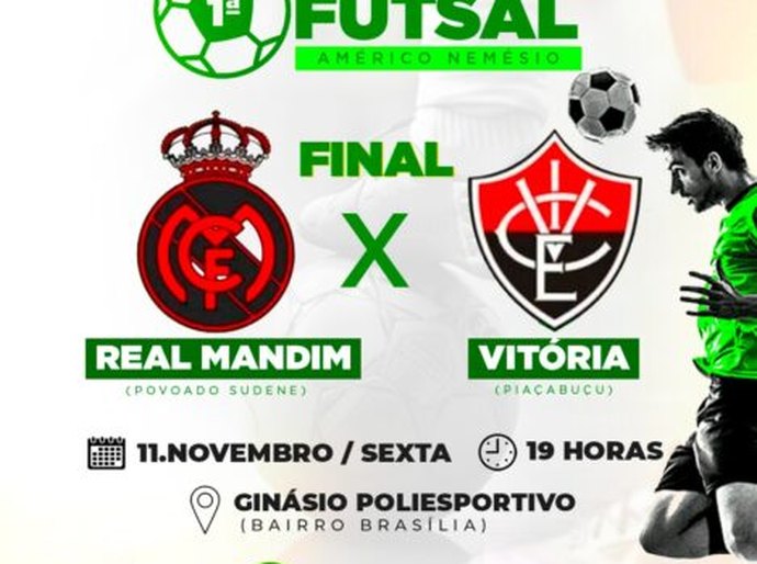 Final da 1ª Copa Intermunicipal de Futsal acontece dia 11 de novembro em Piaçabuçu