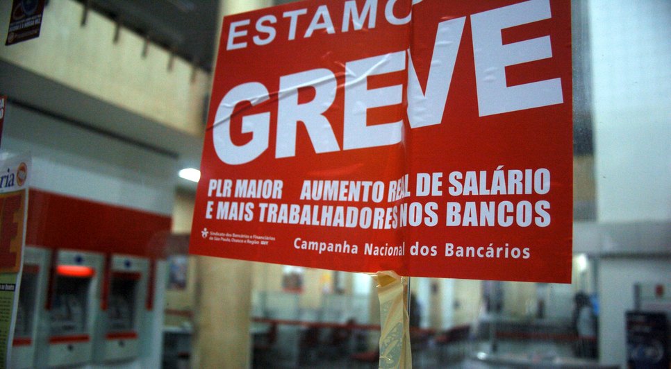 Bancos em greve