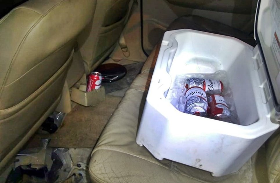 bebidas no carro