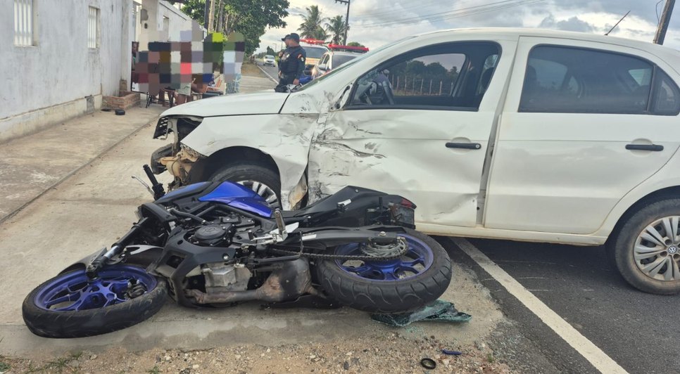 acdente moto / Foto: Foto: BPRv/SE