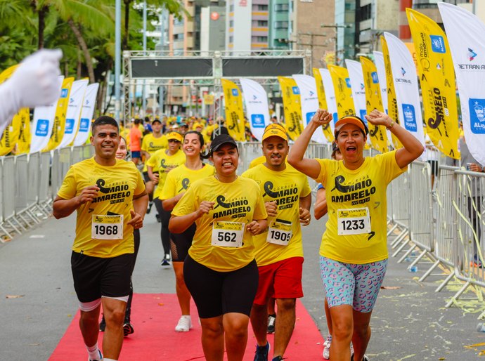 Detran Alagoas a 2ª edição da Corrida Maio Amarelo, neste domingo (26)