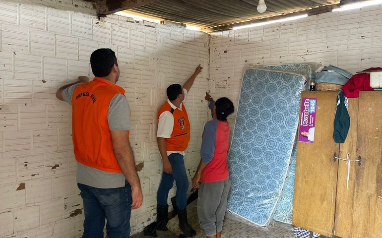 Após chuvas intensas, aldeia indígena Pankaxuri é interditada em Palmeira dos Índios