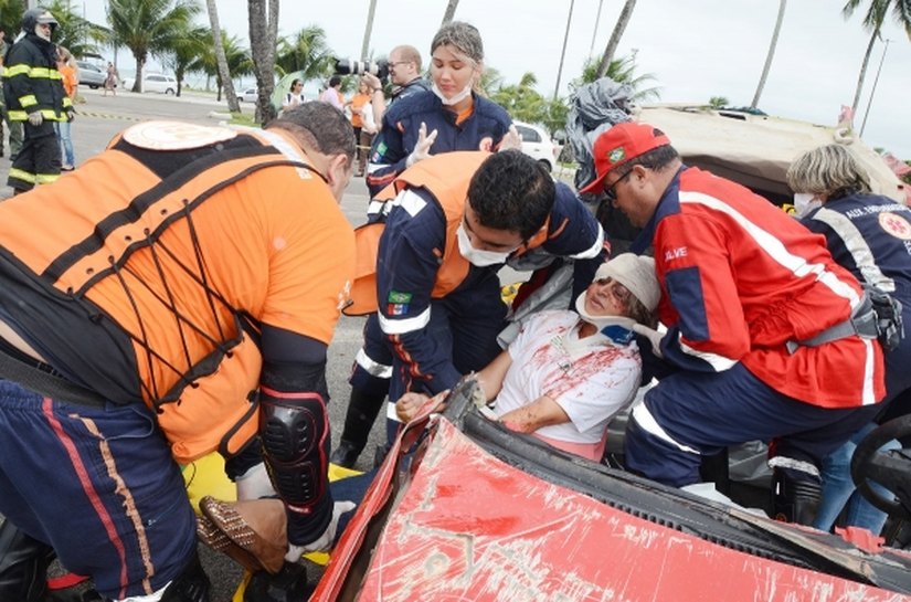 Samu Maceió realiza simulado em homenagem ao Dia do Socorrista