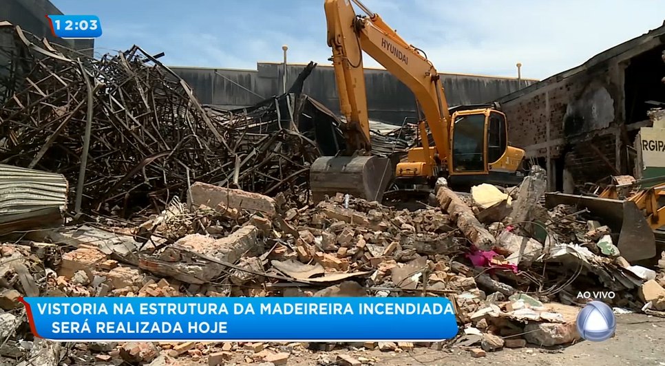 Vistoria madeireira incêndio